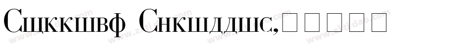 Corrida Cyrillic字体转换